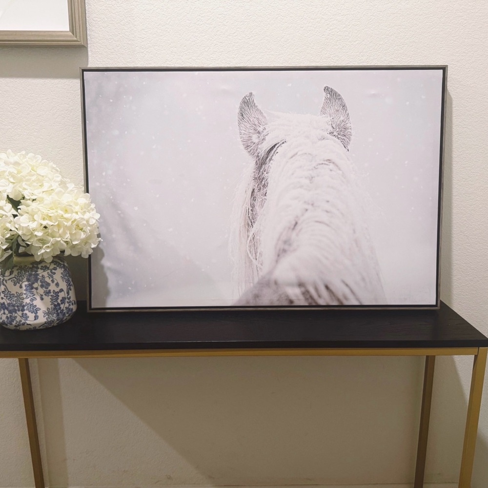 White Horse Wall Art - Home Decor